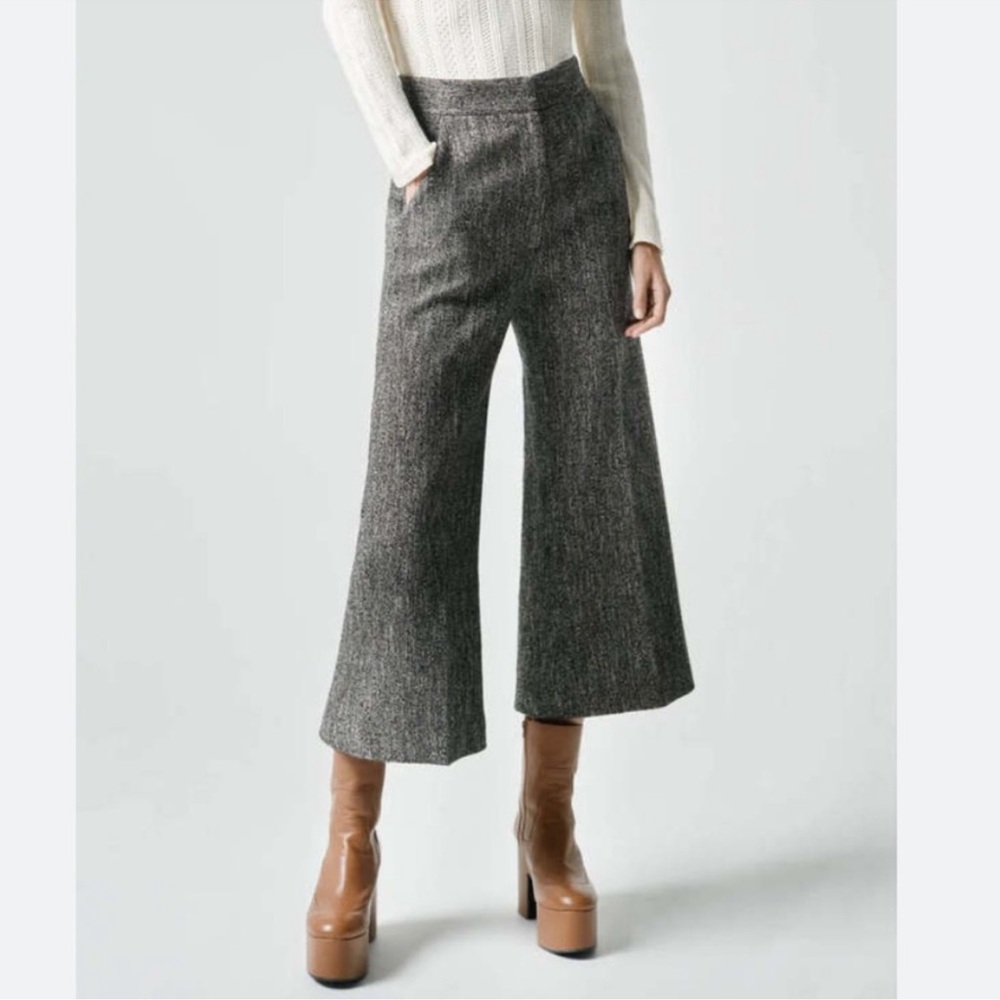 Smythe Charcoal Flared Trousers